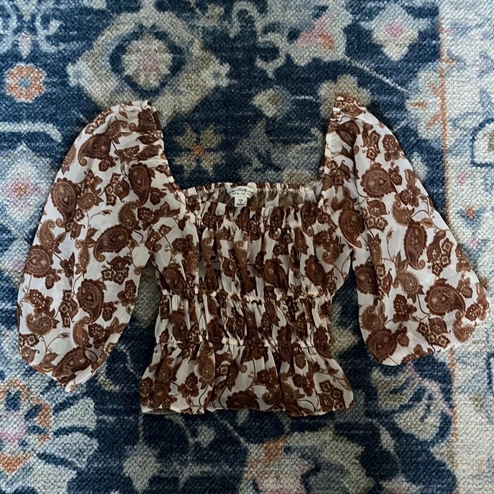 Miss Selfridge Paisley top